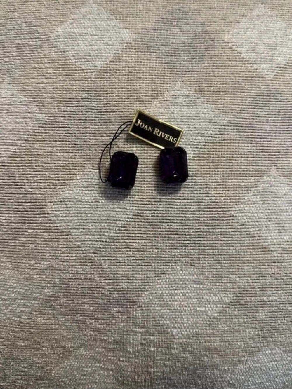 Joan Rivers Dark Purple Earrings!